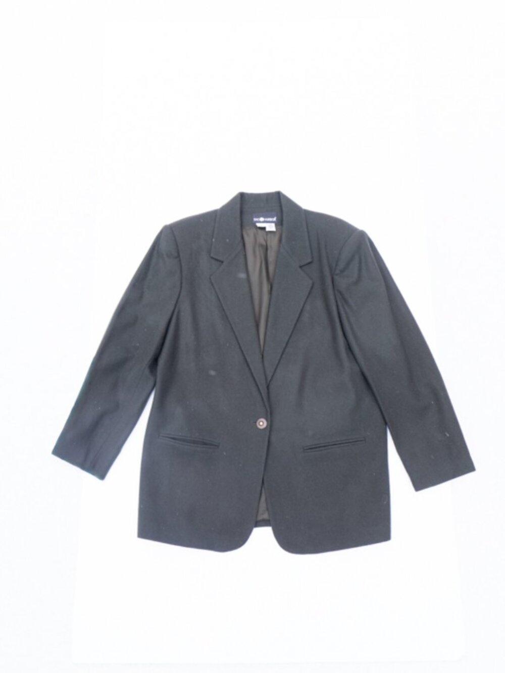 Dark Green Wool Blazer 16 Dark Academia Old Money Single Breast 100% Wool